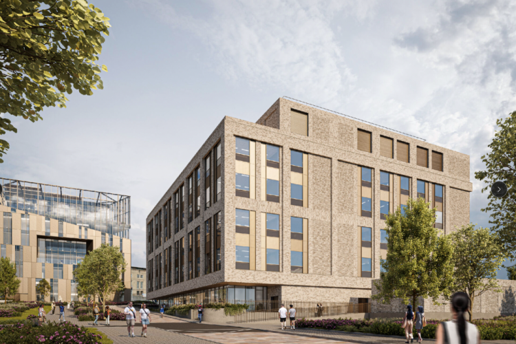 CGI of the Emily Siddon Building, to be built by Kier