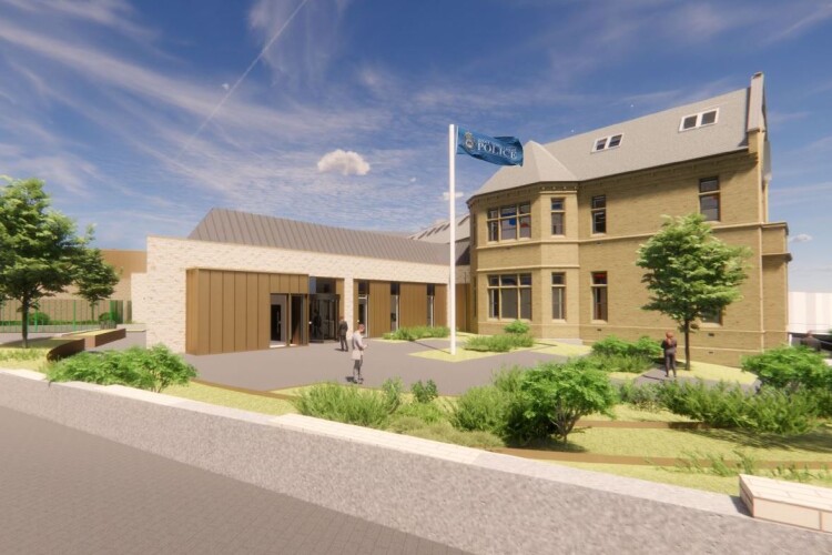CGI of the new police headquarters for the Kirklees district
