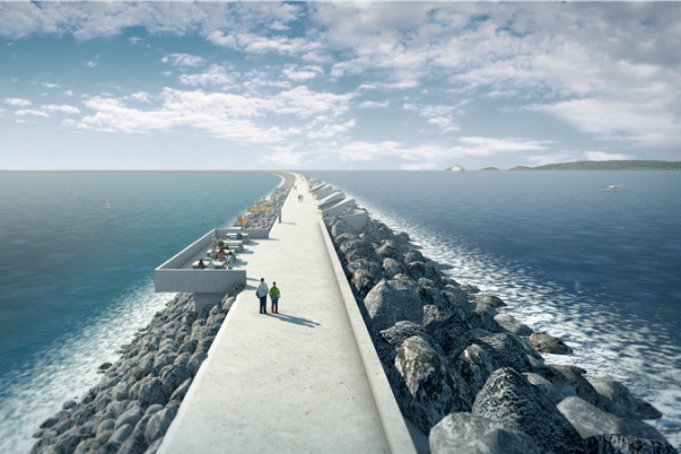 China Harbour Engineering Company (CHEC) its preferred bidder to build the six-mile lagoon wall 