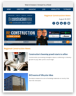 Weekly regional construction email newsletter