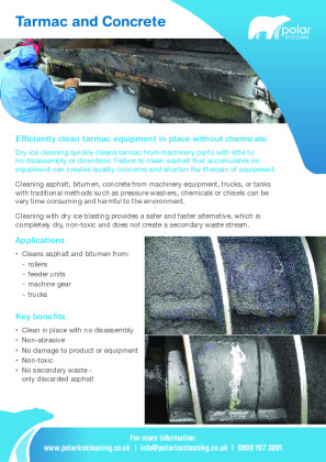 Tarmac and Bitumen Removal  Brochure