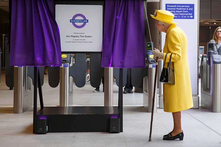 One of Her Majesty's later engagements was officially opening the Queen Elizabeth line (formerly Crossrail) in London