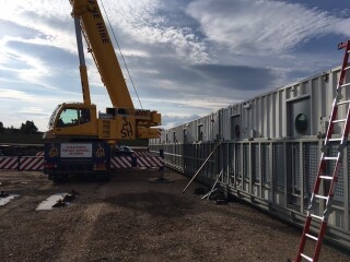 Snoozebox containers as site accomodation