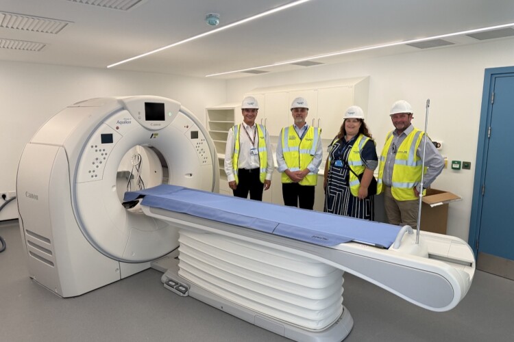 Adam Sewell-Jones, group chief executive; Jamie Andrews, director, capital and strategy; Natasha Kerrigan, chief estates and infrastructure officer; and Nick Purdie, senior project manager, all of Mid and South Essex NHS Foundation Trust