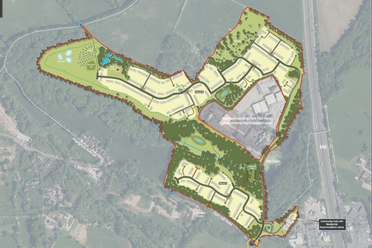 The masterplan for the Camelot site