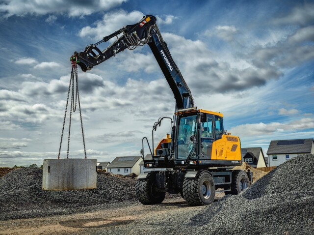 Hyundai adds compact wheeled excavator