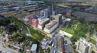 Brent Cross Town site progress as of May 2024 [©Galldris Services Ltd]