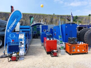 the E-Power H2ICE generator was also at Hillhead