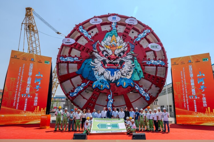 The TBM has been called Shanhe and accorded all due tunnelling industry ceremony