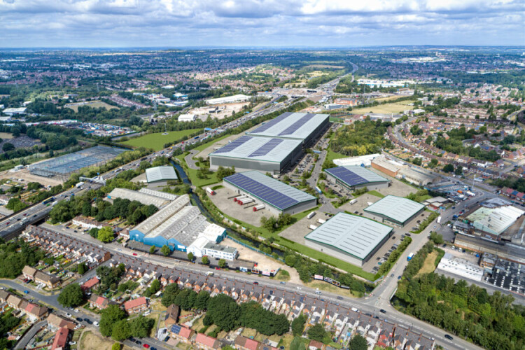 CGI of Spark Walsall industrial park