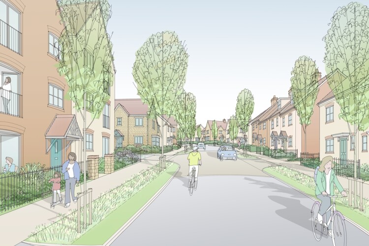 Artist's impression of the development planned for Brackley