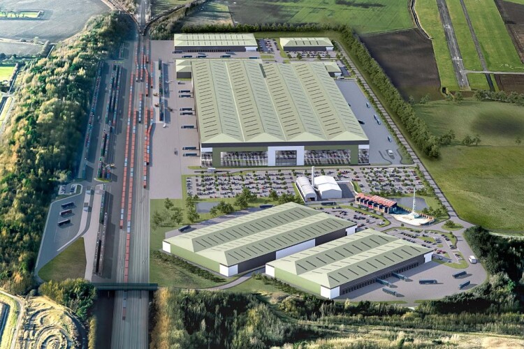 CGI of the Gascoigne Interchange industrial park