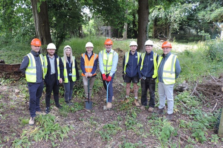 Turf cutting for the Central African Forest habitat project at Bristol Zoo 