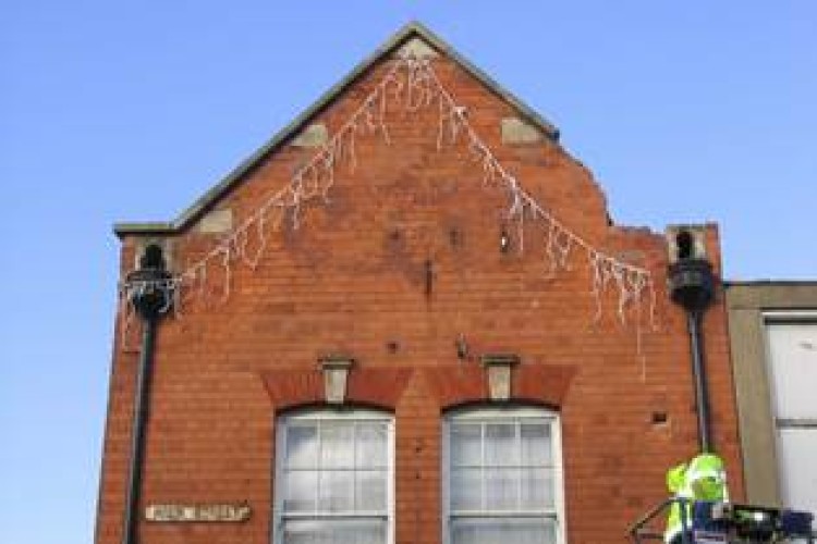 The building from which the lights fell