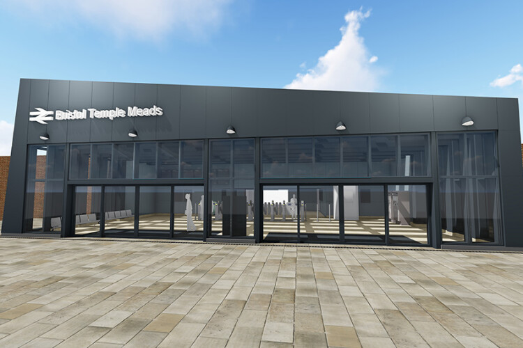 A CGI of the completed Eastern Entrance building