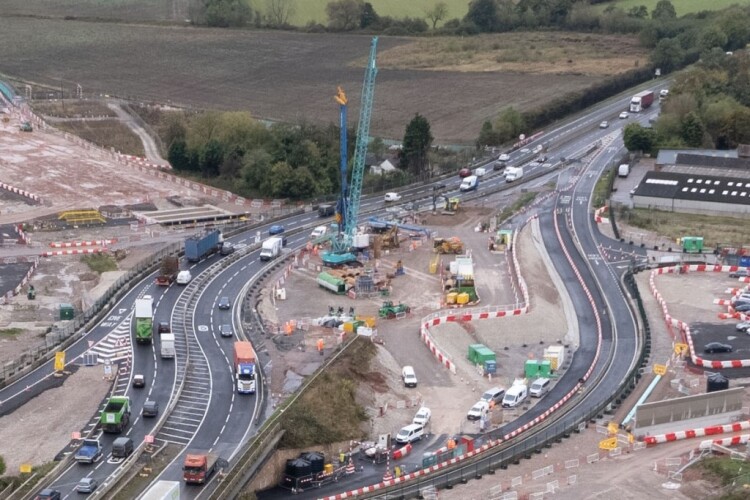  Start of piling works at Rykneld Street bridge in Streethay