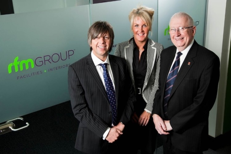 RFM md Ian Flanagan, ops director Fiona Stewart and Greenwoods md Geoff Lister