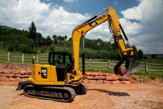 The Cat Next Generation 308CR mini excavator