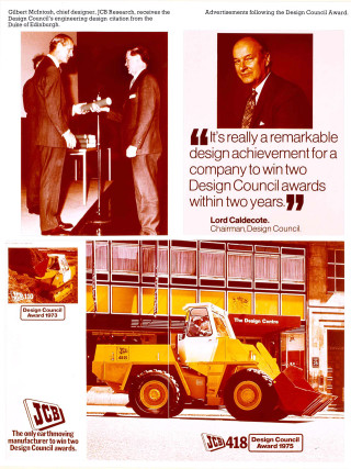 1975   the 418 won a design council award