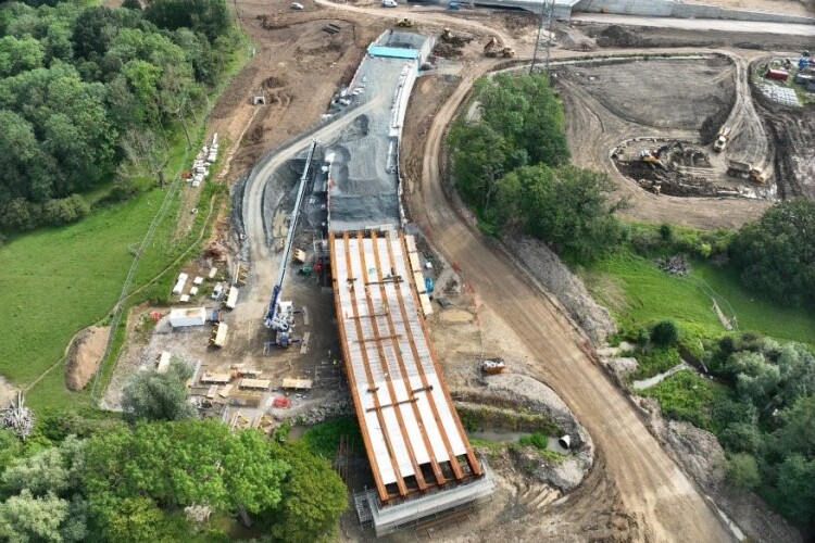 Duckwood Bridge under construction