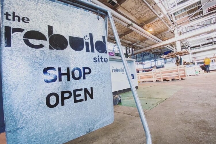 The Rebuild Site shop in Carlisle, diverting surplus materials from waste