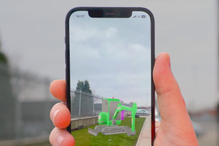 The app allows users to visualise 3D models in their intended location