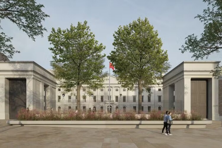 David Chipperfield Architects&rsquo; proposals to transform Royal Mint Court into China&rsquo;s new London embassy [Picture credit: David Chipperfield Architects]