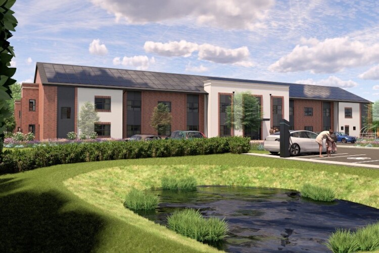 CGI of an LNT care home development