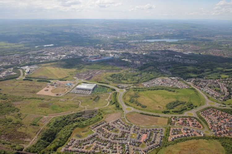 The Ravenscraig remediation area