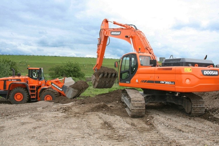 Doosan DX 380LC crawler excavator