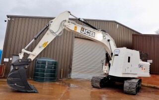 The Halo Trust’s new amour-plated JCB 220X excavator is on its way to Afghanistan