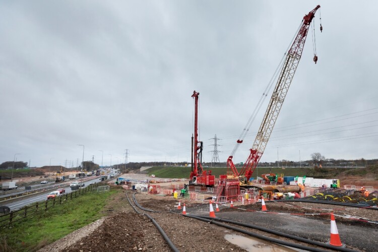 HS2 remains a major driver of UK construction activity – December saw preparations completed for work to start on a bridge that will take the high-speed line over the M42 motorway near Birmingham Business Park