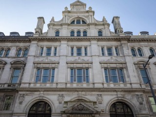 The old Post Office building, completed in 1897, was the first building in Cardiff constructed of Portland stone