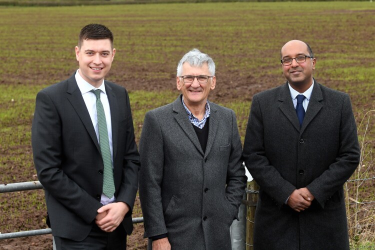 Left to right &ndash; Countryside divisional MD Adam Daniels, Cllr Peter Butlin and Stuart Buckley of WPDG
