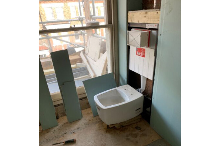 The lavatory that was supposedly provided for workers on Carlingford Road