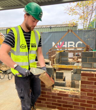 Apprentice bricklayer Ben Thorburn