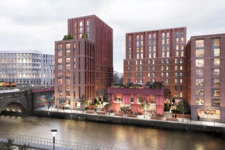 CGI of the Avon Street student accommodation development in central Bristol