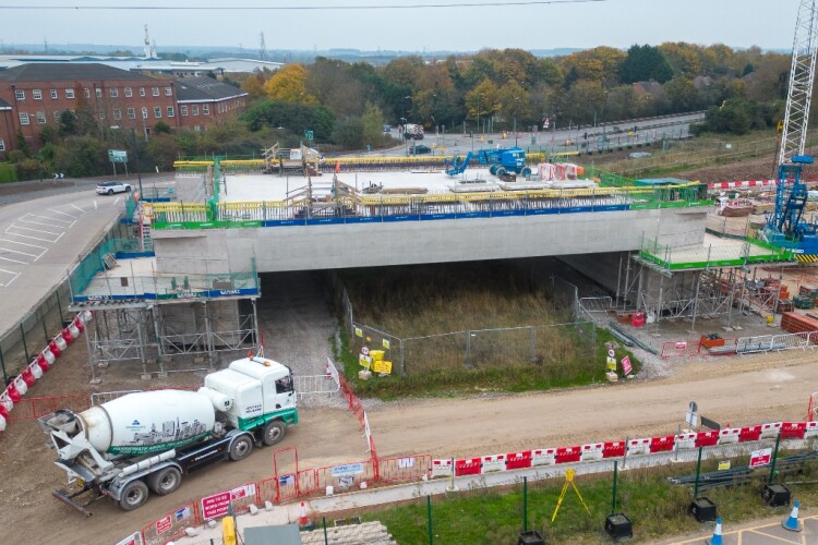 BBV&rsquo;s millionth cubic metre of concrete was delivered to Chattle Hill, at the Delta Junction in North Warwickshire