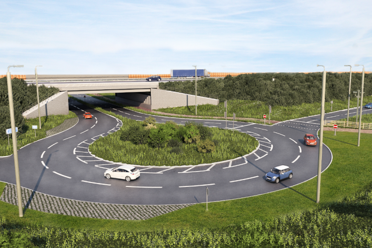 Junction 10 of the M27 is being improved to facilitate the Welborne Garden Village development