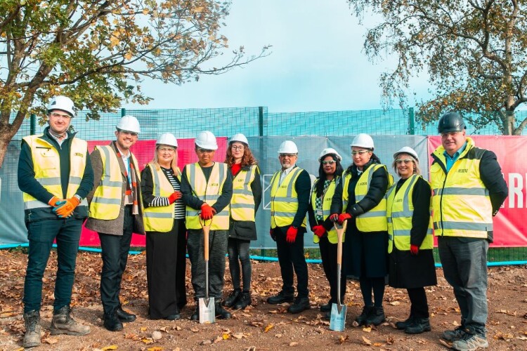 Ground breaking ceremony for Wembley Manor School