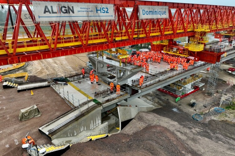 The final deck segment of HS2&rsquo;s Colne Valley viaduct was installed in September