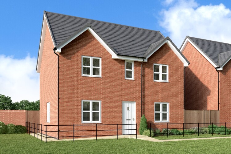 A standard Barton house from Miller Homes on the outside; inside, it can be entirely up to you