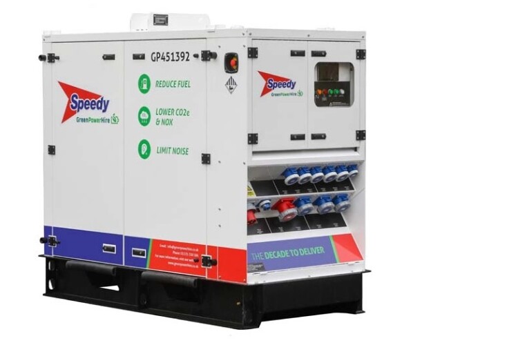 Speedy spent &pound;5m on battery storage units in the first half, having acquired Green Power Hire in October 2023