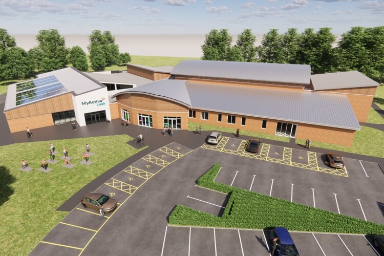 CGI of the remodelled leisure centre