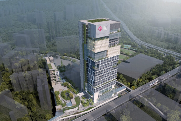 Artist's impression of the 25-storey Kwun Tong Composite Development tower
