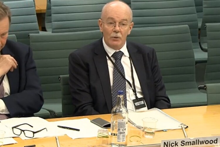 Nick Smallwood, chief executive of the Infrastructure & Projects Authority , giving evidence to the Treasury select committee