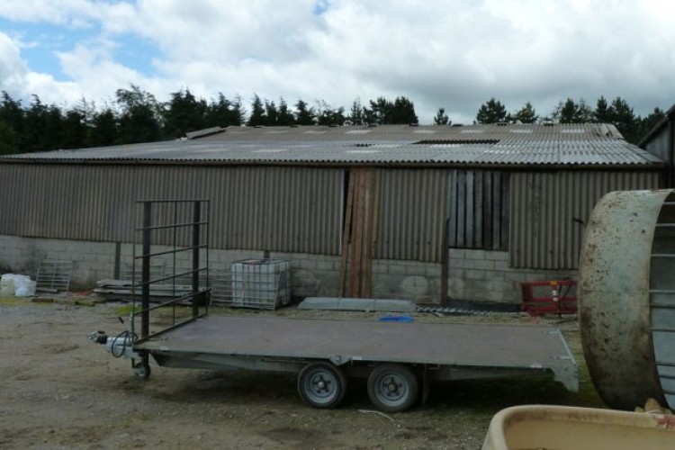 The barn in Edale where the worker fell through the roof