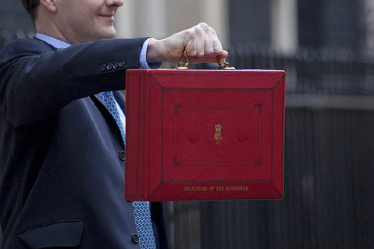 George Osborne tweeted this photo of himself shortly before delivering the 2103 Budget statement