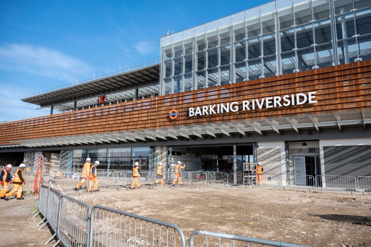Barking Riverside station is set to open later this year