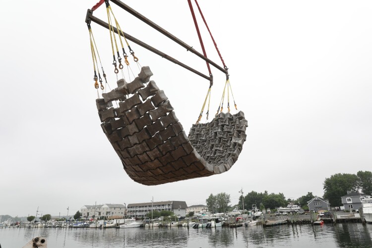 The project involves the installation of marine 'mattresses' made up of concrete blocks
